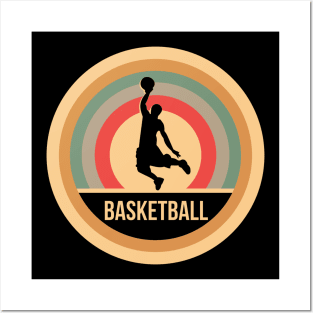 Retro Vintage Baskteball Gift For Basketball Players Posters and Art